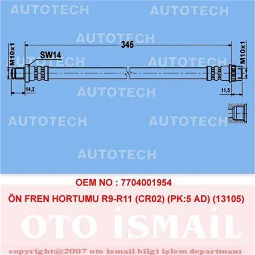 ÖN FREN HORTUMU R9-R11 CR02 PK:5 AD 13105