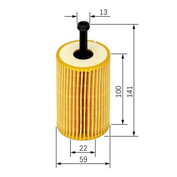 0986TF0093 YAĞ FİLTRESİ PARTNER-BERLINGO 96- -P106 97- -P206 98- -P306 93-01 -P307- C3