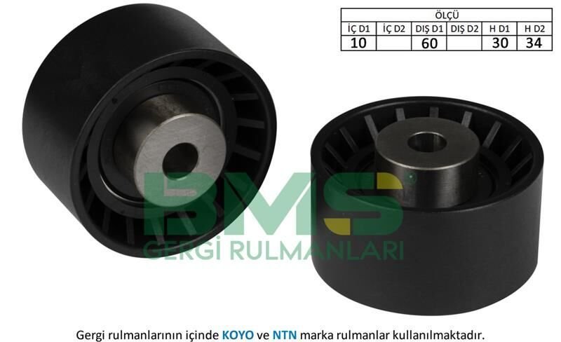 EKSANTRİK GERGİ RULMANI ORTA ESCORT 5-VI-VII 92-99 -FIESTA 3 92-95 -MONDEO 1.6i 16V-1.8i