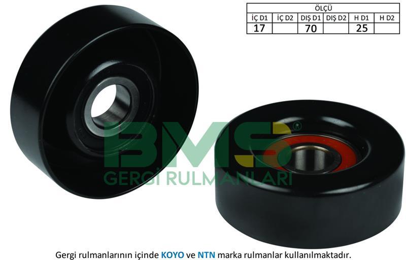 ALTERNATÖR GERGİ RULMANI ESCORT-FIESTA-FOCUS 1.6 16V 70x25mm