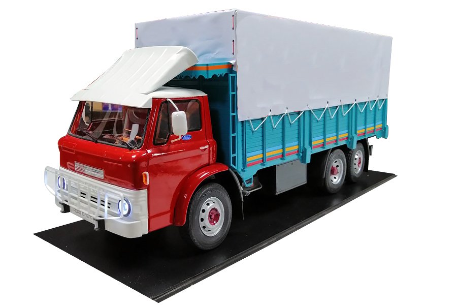 MAKET BOY:77-YÜKSEKLİK:27 CM 1:10 ÖLÇÜ FORD 1210 KAMYON IŞIKLI