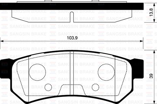 ARKA BALATA LACETTI 1.4 16V-1.6-1.8 03 NUBIRA SEDAN-KOMBI 1.4-1.6-1.8 05 GDB4178