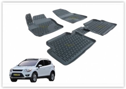 PASPAS 3D X-MAT HAVUZLU FORD KUGA 08-13 SİYAH