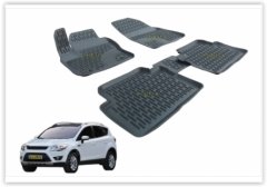 PASPAS 3D X-MAT HAVUZLU FORD KUGA 08-13 SİYAH