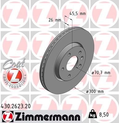 ÖN FREN AYNASI INSIGNIA B 16 INÇ 18 ASTRA J 09 ZAFIRA C 11 CRUZE 09 300x26x5DLxHAVALI 13502051