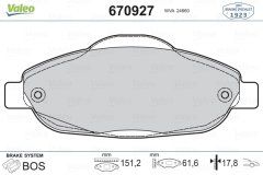 ÖN BALATA P308 1.4 1.6 HDİ 2.0 HDİ 07 P308 SW 07 P308 CC 1.6 HDİ 09 P3008 13 1.6 HDI-VTI