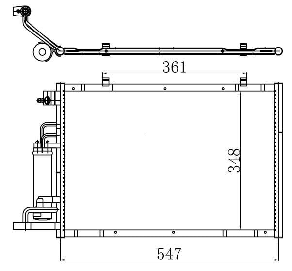 KLIMA RADYATORU FIESTA VI 1.25 16V 1.4TDCI 1.4 16V 1.6 16V 08 B MAX 1.5TDCI 1.6TCI 12