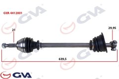 KOMPLE AKS SOL RENAULT 19 1.4 639mm