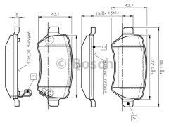 ARKA BALATA ASTRA G 98 ASTRA H 05 MERIVA 03 ZAFIRA 00 COMBO 02 0986TB2845