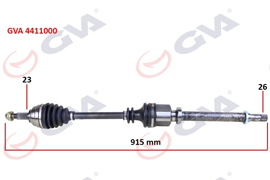 KOMPLE AKS SAĞ MEGANE 2 1.4/1.6 16V-1.5 DCİ 02-08 915mm