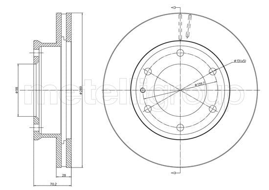 ON FREN DISK AYNASI MAZDA B2500 2.5 D BT50 4 4 05-11 FORD RANGER 05>11 289 6