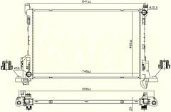 RADYATOR BRAZİNG MT 748X468X26 TRAFFİC 3 1.6 DCİ 2014 630793-6000618060