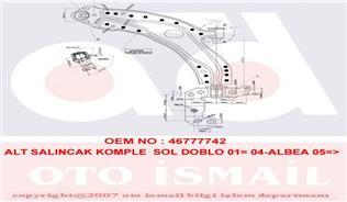 ALT SALINCAK KOMPLE SOL ALBEA-DOBLO-PALIO 1.2-1.3 MTJ 01