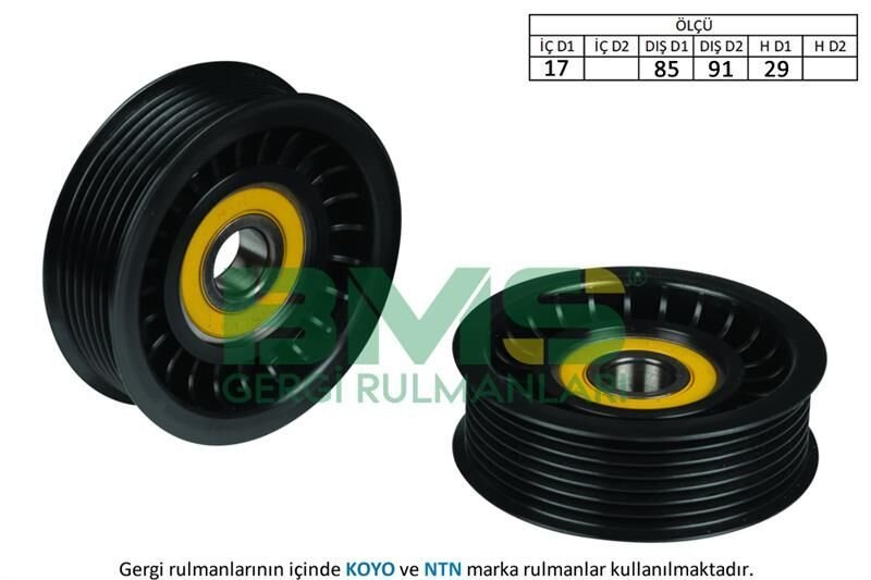 ALTERNATÖR GERGİ RULMANI TRANSIT V348-V363 06>11 -RANGER TKE 2.2 TDCI 155PS 06>11