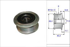 ALTERNATÖR KASNAĞI RULMANLI AMAROK-CADDY 3-GOLF 5-PLUS-JETTA 3-PASSAT-POLO-T5-CRAFTER 2.0 6K