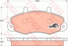 ÖN BALATA FORD TRANSİT T12 2.0 2.5 DI 2.5TD 2.5 TDİ 88-03.00 ÇAP 138.8- 64 -18.8