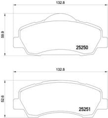 ÖN FREN BALATASI PEUGEOT P301 12 P308 13 CITROEN C-ELYSEE 12 C4 14 266mm