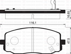 ÖN FREN BALATA HYUNDAI i10 1.1L CRDI 08- / KIA PICANTO 1.0L 1.1L 04-11