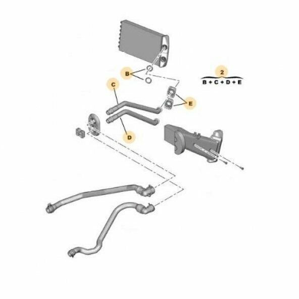 KALORİFER BORU TAKIMI C-ELYSEE-301
