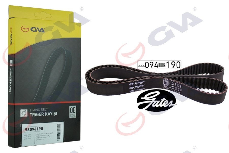 TRİGER KAYIŞI EKSANTRİK KAYIŞI TOYOTA COROLLA 1.6L 4A-F karbüratörlü AE92 88-92 94x190