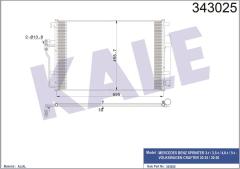 KLIMA RADYATORU MERCEDES SPRINTER B906 B907 B910 . VW CRAFTER 30-35-50