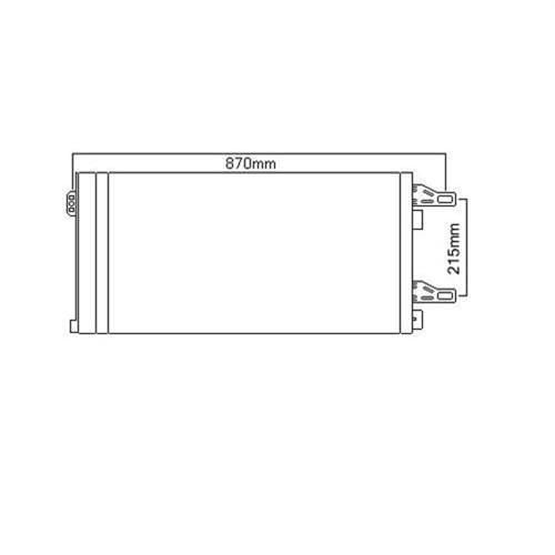 KLİMA KONDENSERİ DUCATO 06 JUMPER 06 BOXER 06 2.2D-2.3D-3.0D 710x386x16