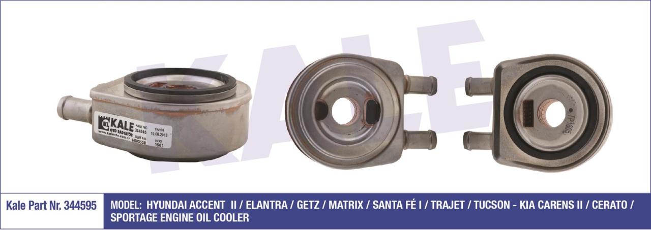 YAĞ SOĞUTUCU ACCENT 2-ELANTRA-GETZ-MATRIX-SANTA F 1-TRAJET-TUCSON-CARENS 2-CERATO-SPORTAGE