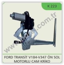 CAM MEKANİZMASI MOTORLU ÖN SOL FORD TRANSİT V184-V347