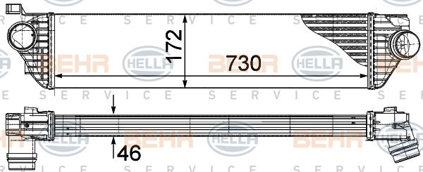 x 8ML376787-411 TURBO RADYATÖRÜ INTERCOOLER MASTER 3 2.3 DCİ 10