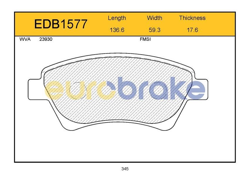 ÖN BALATA MEGANE 2 1.5-1.9 DCI 11.02 SCENIC 05 KANGOO 01 18.3x136.8x59.5 GDB1552-FDB1544-LP1730
