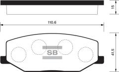 ÖN FREN BALATA SUZUKI JIMNY 1.3L M13A SN413 04-19 / SAMURAI 1.3L G13A G13B SJ413 89-