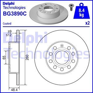 FREN DİSKİ ÇİFTLİ PAKET -BOYALI VW-A3-OCTAVIA-SUPERB-CADDY-GOLF-JETTA-SCIROCCO-TOURAN 03