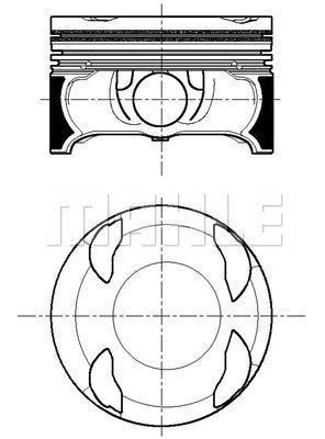 PISTON SEGMAN STANDART 83.00mm MERCEDES M274.910 W204 W205 W212 W213 R172