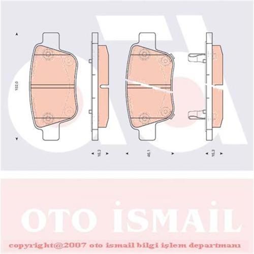 ARKA BALATA AVENSIS 1.6-1.8-2.0-2.2 03-08 -COROLLA VERSO 1.6-1.8-2.0D4D-2.2D4D 04-09 0986TB3072