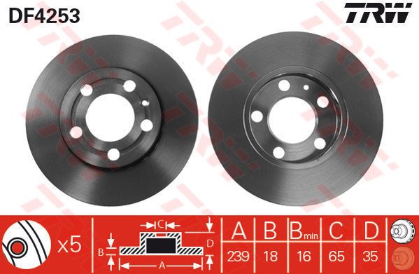 ÖN FREN AYNASI POLO 07 FABIA 00 FOX 03 1.2-1.4 16V-1.6 16V-1.9SDI 239x18x5DLxHAVALI