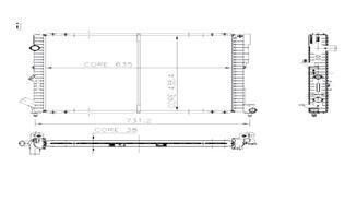 RADYATÖR LAGUNA 1.8-2.0 16V-2.2 D ESPACE 3 2.0 AC MEK OTOM 2 SIRA PA SİSTEM 635x441x47
