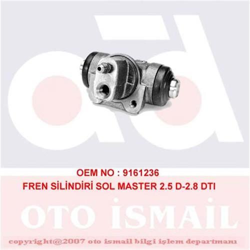 FREN SİLİNDİRİ SOL MASTER 2 1.9DTI-2.5 D-2.8DTI 98-01 -MOVANO 1.9-2.2-2.5-2.8DTI 98-01 23.