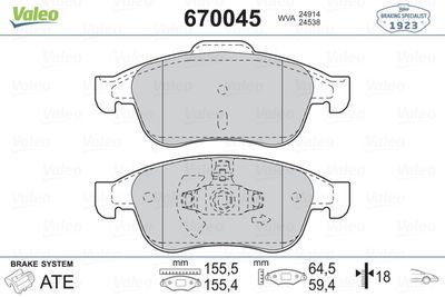 ÖN BALATA MEGANE 3-SCENIC 3 09 FLUENCE-DUSTER 10 LODGY 12 1.6 16V-2.0 16V-1.5 DCI
