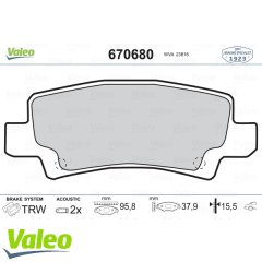 ARKA BALATA COROLLA 1.4 1.6 1.4VVTİ 1.6VVTİ 1.8 VVTİ 00-02 7.07 1.4 D4D 04-07 2.0D4D 02-07