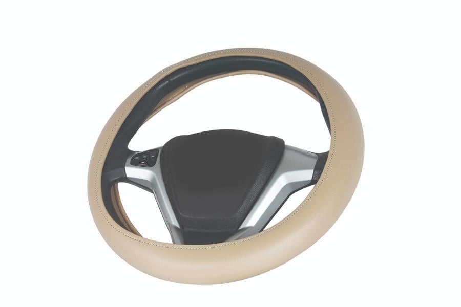 DİREKSİYON KILIFI GEÇMELİ DÜZ BEJ