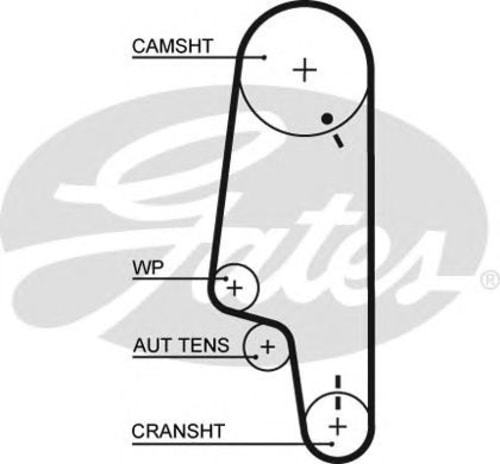 x TRİGER KAYIŞI 132x190 132 DİŞ VW POLO 45 1.0 94-96 CT845