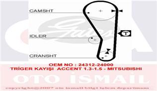 TRİGER KAYIŞI 092x190 HYUNDAI ELANTRA LANTRA 1.5 90-95 EXCEL 1.3 8V 85-94 1.5 8V 85-95 CT715