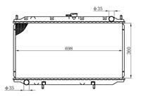 RADYATÖR BRAZİNG PRIMERA P11 96-01 AC KLİMASIZ MEK 360x698x16