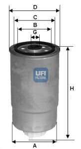 YAKIT FİLTRESİ IVECO DAILY 99-06 WK854/2 JEEP CHEROKEE KJ 2.8 CRD 4x4 04-08