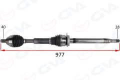 ÖN AKS KOMPLE SAG VOLVO XC60 1 15>17 D3-D4 MANUEL 6 VITES