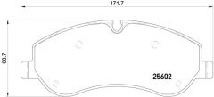 ÖN BALATA FORD TRANSIT V363 14 -TRANSIT CUSTOM 2.2 TDCI 12 KABLOLU