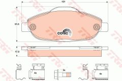 ÖN BALATA P308 1.4 1.6 HDİ 2.0 HDİ 07 P308 SW 07 P308 CC 1.6 HDİ 09 P3008 13 1.6 HDI-VTI
