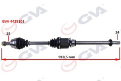 KOMPLE AKS SAĞ MİLLİ AKS LALE Lİ GRANDE PUNTO 1.3 MTJ 05- 75HP 918mm