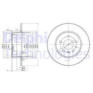 ARKA FREN AYNASI VECTRA B 96-02 SAAB 900 93-03 286 x 10 x 5DL DOLU 5084751-5391578-90495269