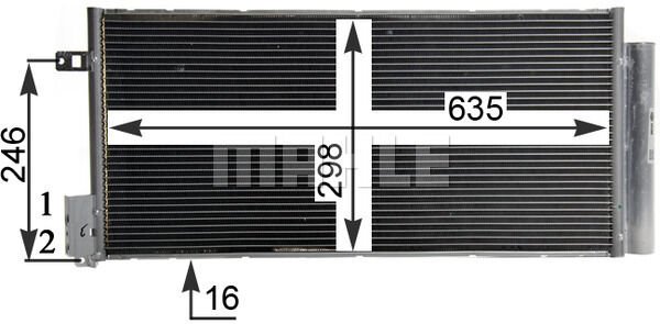 KLIMA RADYATORU OPEL CORSA D-COMBO 06 FIAT GRANDE PUNTO-BRAVO 2-LINEA 1.3-1.7 CDTI-MTJ 1.6T 625x295x16